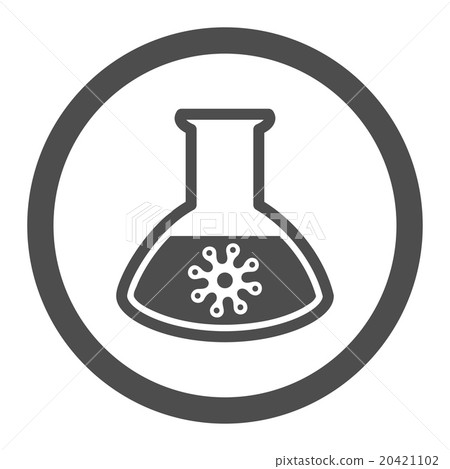 Virus Test Circled Vector Icon Virus Test Circled Vector Icon 20421102