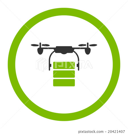 Cargo Drone Rounded Vector Icon - Stock Illustration [20421407] - PIXTA