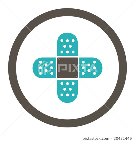 Plaster Rounded Vector Icon Plaster Rounded Vector Icon 20421449