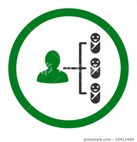 Children Links Rounded Vector Icon 20421489