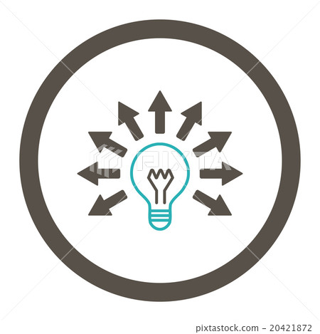 Electric Light Rounded Vector Icon Electric Light Rounded Vector Icon 20421872
