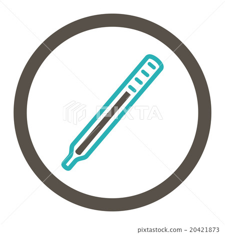 Medical Thermometer Rounded Vector Icon 20421873