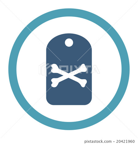 Death Tag Rounded Vector Icon - Stock Illustration [20421960] - PIXTA