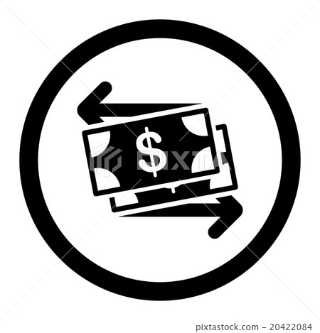 Money Exchange Rounded Vector Icon 20422084
