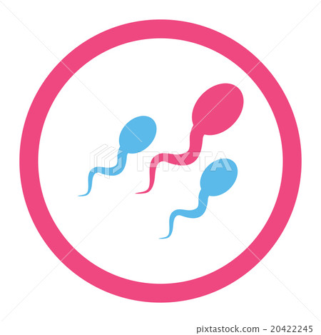 Sperm Rounded Vector Icon 20422245