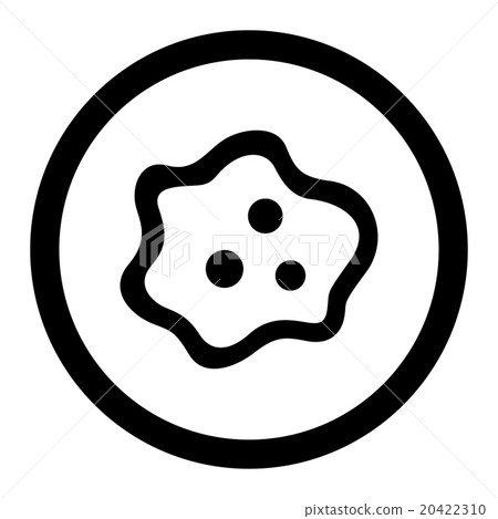 Microbe Circled Vector Icon 20422310