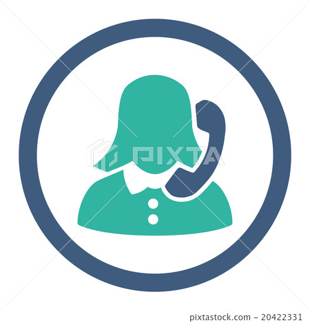 Receptionist Rounded Vector Icon - Stock Illustration [20422331] - PIXTA