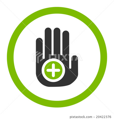 Hand Medical Marker Rounded Vector Icon Hand Medical Marker Rounded Vector Icon 20422376