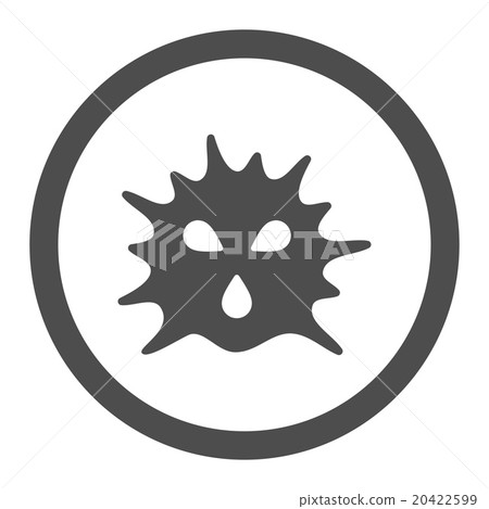 Virus Structure Rounded Vector Icon Virus Structure Rounded Vector Icon 20422599