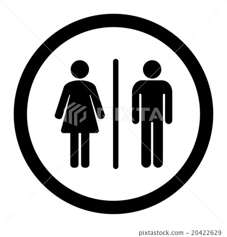 Toilets Circled Vector Icon Toilets Circled Vector Icon 20422629
