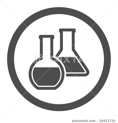 Glass Flasks Rounded Vector Icon - Stock Illustration [20422710] - PIXTA