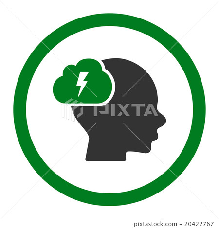 Brainstorm Rounded Vector Icon 20422767