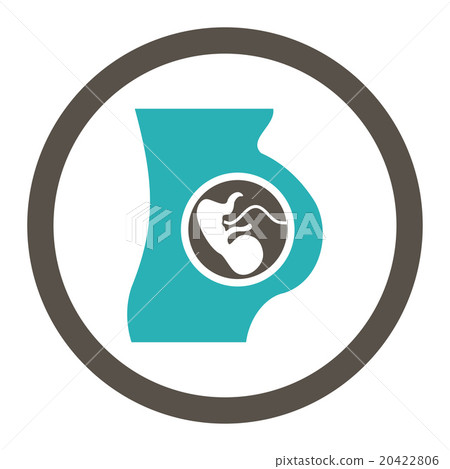 Pregnant Woman Rounded Vector Icon Pregnant Woman Rounded Vector Icon 20422806