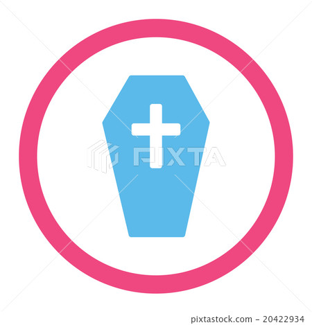 Coffin Rounded Vector Icon Coffin Rounded Vector Icon 20422934