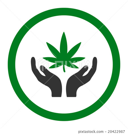 Cannabis Care Rounded Vector Icon 20422987