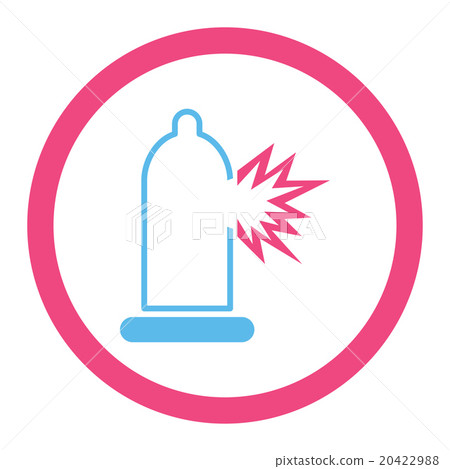 Condom Damage Rounded Vector Icon 20422988