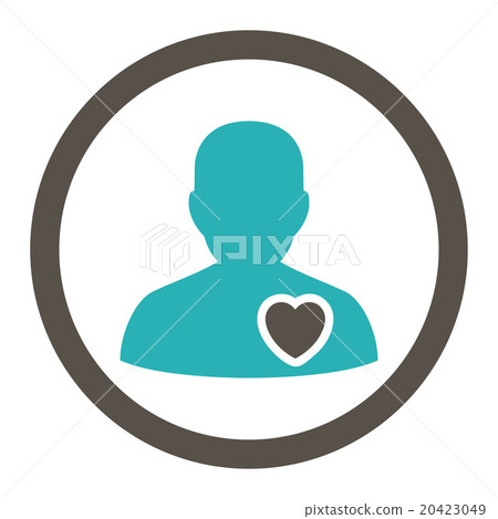 Patient Heart Rounded Vector Icon - Stock Illustration [20423049] - PIXTA