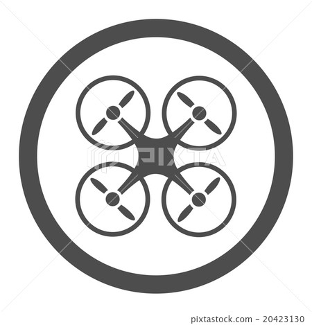 Quadcopter Rounded Vector Icon 20423130