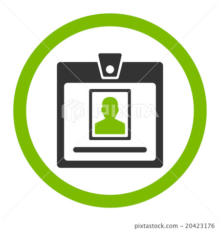 Person Badge Rounded Vector Icon Person Badge Rounded Vector Icon 20423176