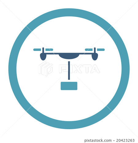 Drone Shipment Rounded Vector Icon Drone Shipment Rounded Vector Icon 20423263