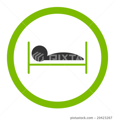 Patient Bed Rounded Vector Icon Patient Bed Rounded Vector Icon 20423267
