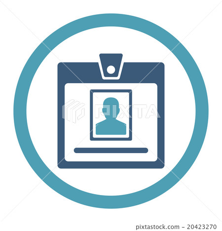 Person Badge Rounded Vector Icon Person Badge Rounded Vector Icon 20423270