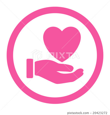 Heart Charity Rounded Vector Icon Heart Charity Rounded Vector Icon 20423272