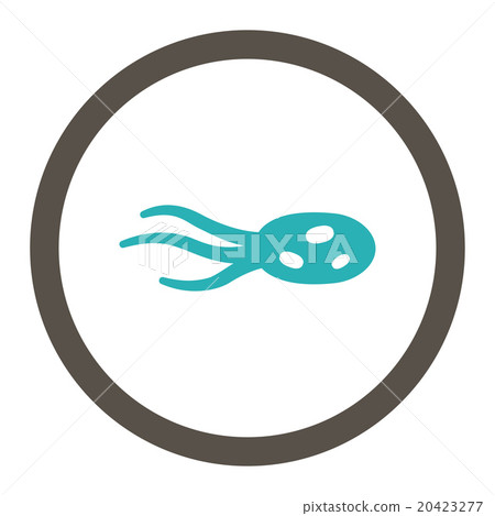 Intrude Microorganism Rounded Vector Icon Intrude Microorganism Rounded Vector Icon 20423277