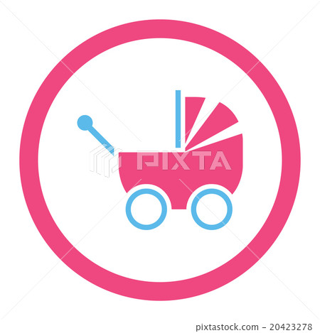 Pram Rounded Vector Icon Pram Rounded Vector Icon 20423278