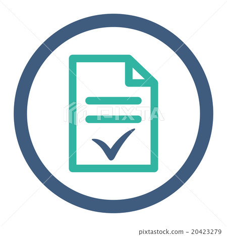 Valid Document Rounded Vector Icon 20423279
