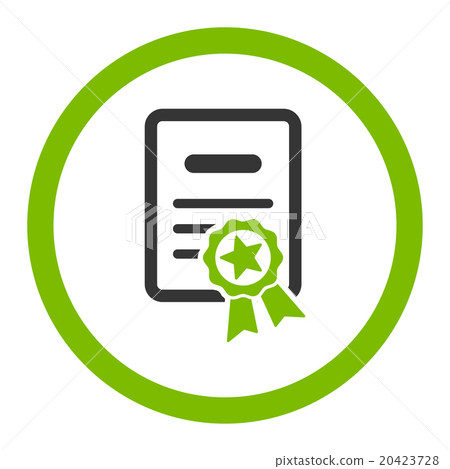 Certified Diploma Rounded Vector Icon Certified Diploma Rounded Vector Icon 20423728