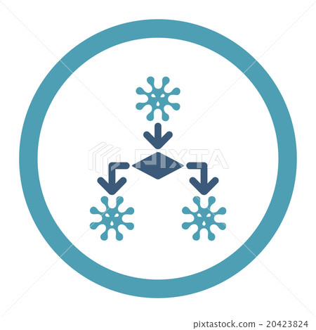 Virus Reproduction Rounded Vector Icon 20423824