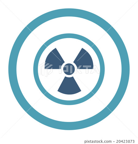 Radiation Danger Rounded Vector Icon Radiation Danger Rounded Vector Icon 20423873