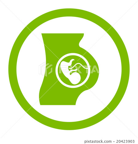 Pregnant Woman Rounded Vector Icon Pregnant Woman Rounded Vector Icon 20423903