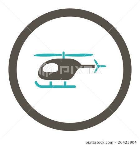 Helicopter Rounded Vector Icon Helicopter Rounded Vector Icon 20423904