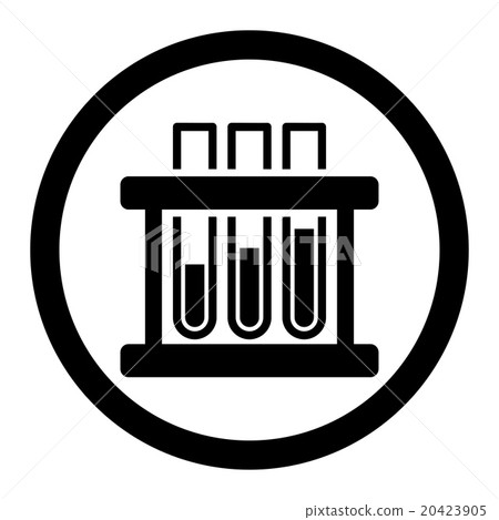 Test Tubes Circled Vector Icon Test Tubes Circled Vector Icon 20423905