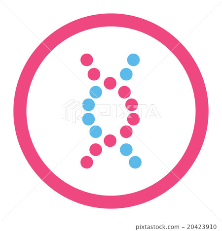 DNA Spiral Rounded Vector Icon DNA Spiral Rounded Vector Icon 20423910