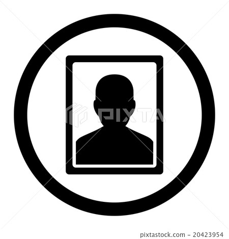 Client Portrait Circled Vector Icon - Stock Illustration [20423954] - PIXTA