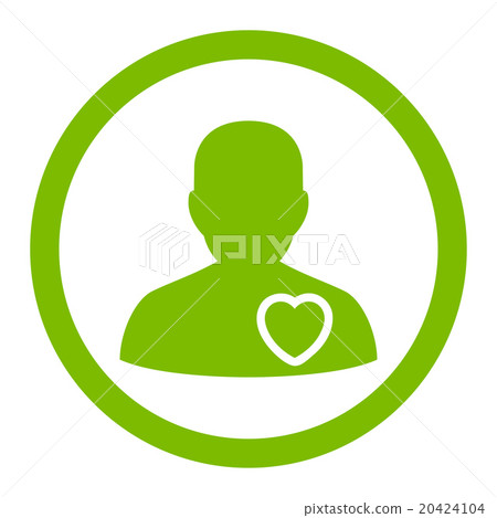 Patient Heart Rounded Vector Icon 20424104