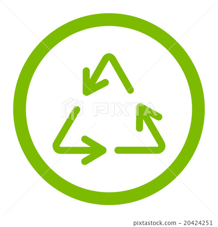 Recycle Arrows Rounded Vector Icon - Stock Illustration [20424251] - PIXTA