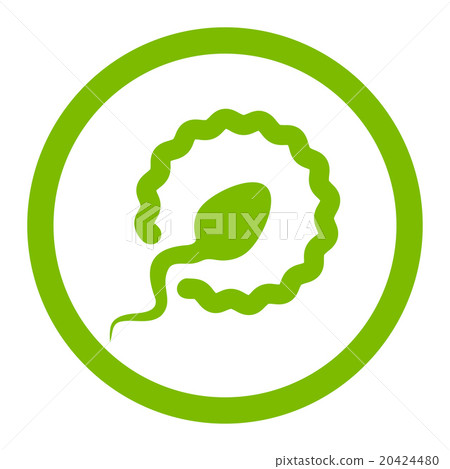 Sperm Penetration Rounded Vector Icon Sperm Penetration Rounded Vector Icon 20424480