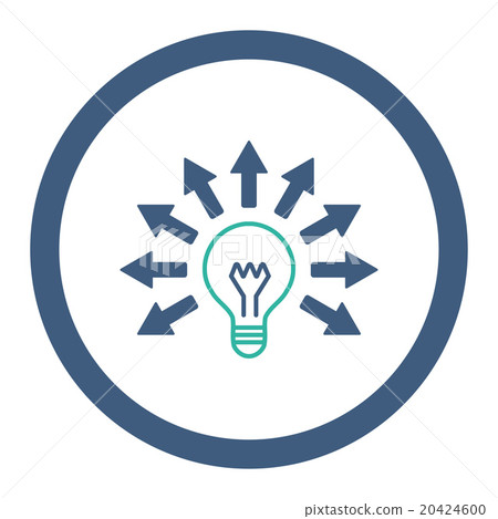 Electric Light Rounded Vector Icon Electric Light Rounded Vector Icon 20424600