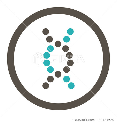 DNA Spiral Rounded Vector Icon DNA Spiral Rounded Vector Icon 20424620