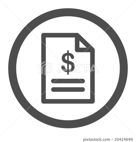 Invoice Circled Vector Icon Invoice Circled Vector Icon 20424699