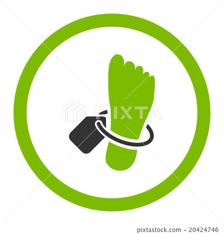 Mortuary Tag Rounded Vector Icon 20424746