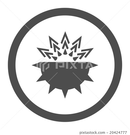 Viral Structure Rounded Vector Icon 20424777