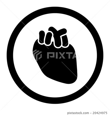 Heart Rounded Vector Icon 20424975