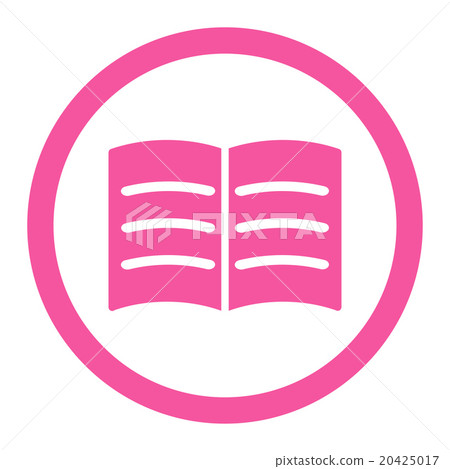 Open Book Rounded Vector Icon Open Book Rounded Vector Icon 20425017