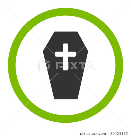 Coffin Rounded Vector Icon Coffin Rounded Vector Icon 20425185