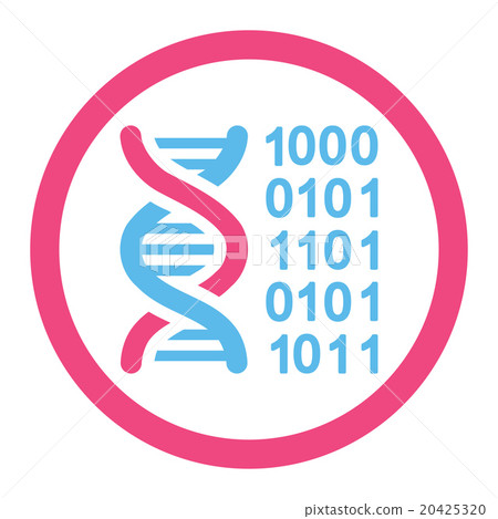 Genetic Code Rounded Vector Icon Genetic Code Rounded Vector Icon 20425320